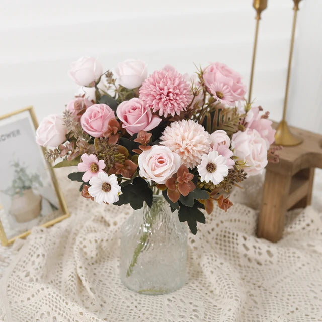 BloomAura - Het Bosje Zijde Bloemen voor een Altijd Frisse en Luxe Sfeer