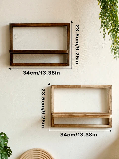 RustiShelf - Transformeer je muur met stijlvolle, natuurlijke houten wandplanken