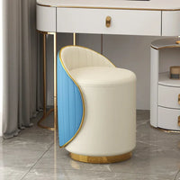 Beige met blauw