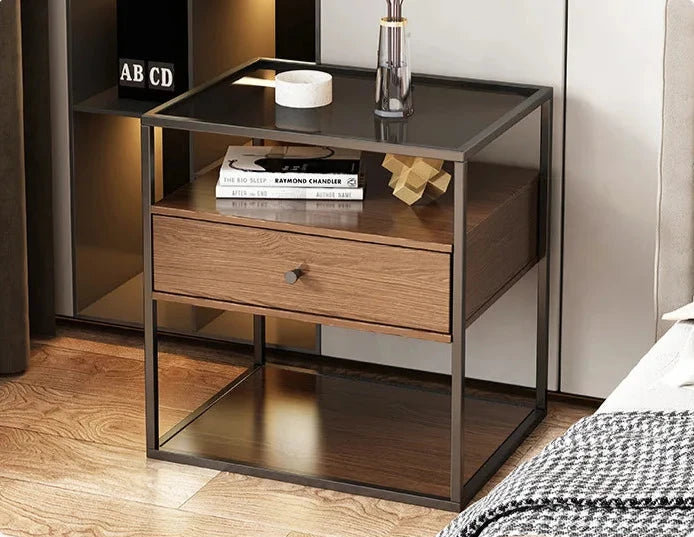 SomaSide – Modern Nachtkastje voor een Strakke, Stijlvolle Slaapkamer