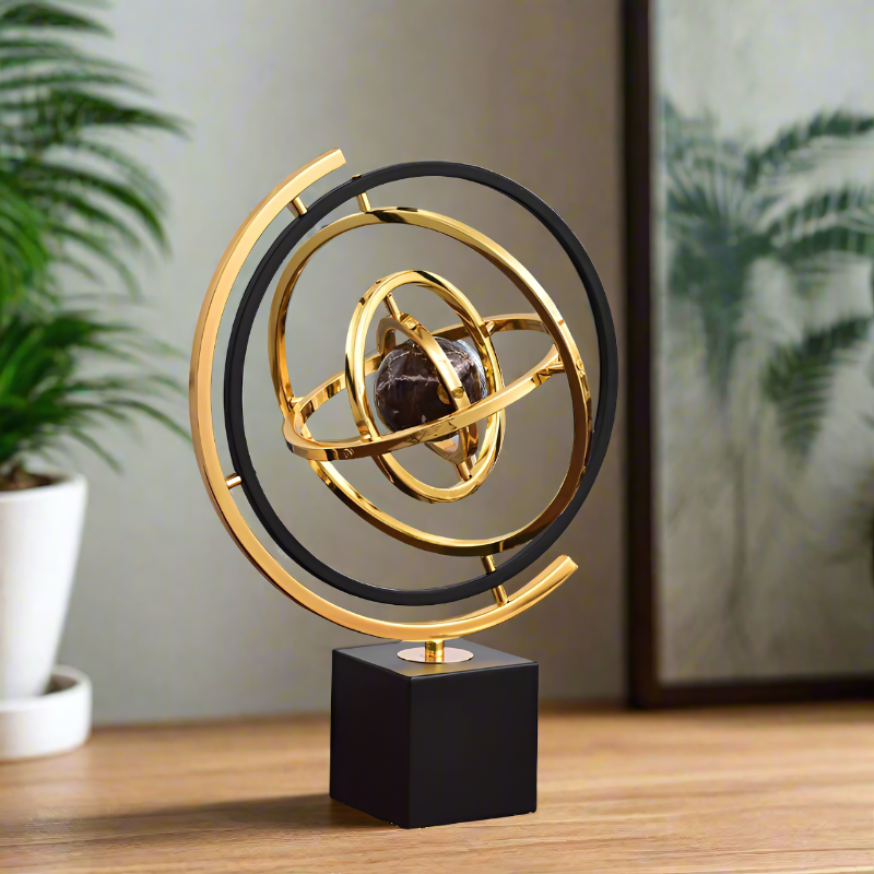 Planet Orbit Globe Figurine