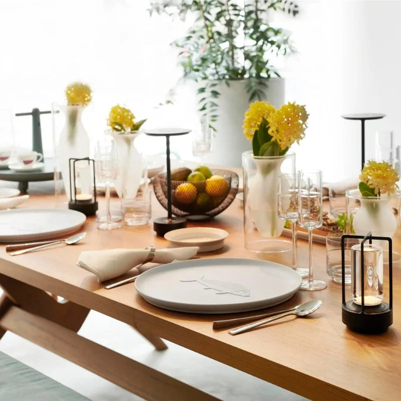 LumiLantern - Elegante lantaarn met slimme touchbediening voor sfeervolle verlichting, waar hij ook staat!