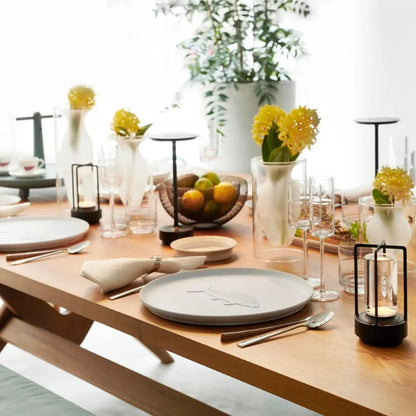 LumiLantern - Elegante lantaarn met slimme touchbediening voor sfeervolle verlichting, waar hij ook staat!