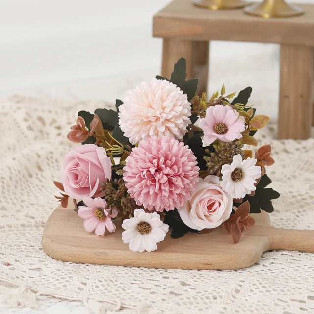 BloomAura - Het Bosje Zijde Bloemen voor een Altijd Frisse en Luxe Sfeer