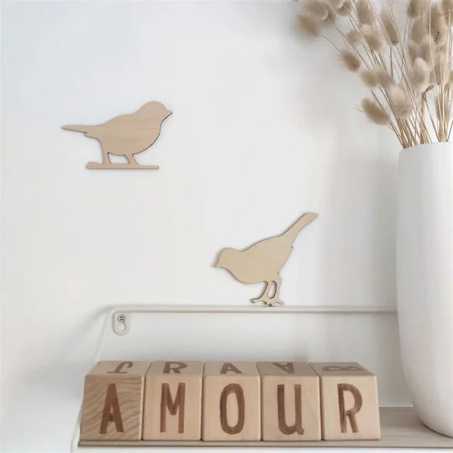 WoodsyWalls - Magische Houten Muurstickers voor een Speelse Kinderkamer