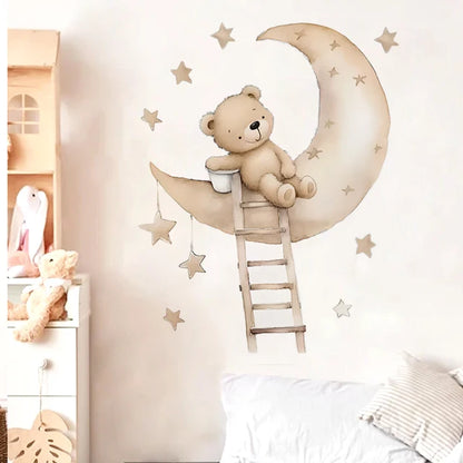 TeddyWall – Breng een schattige sfeer in elke kamer met een knuffelbare beer!
