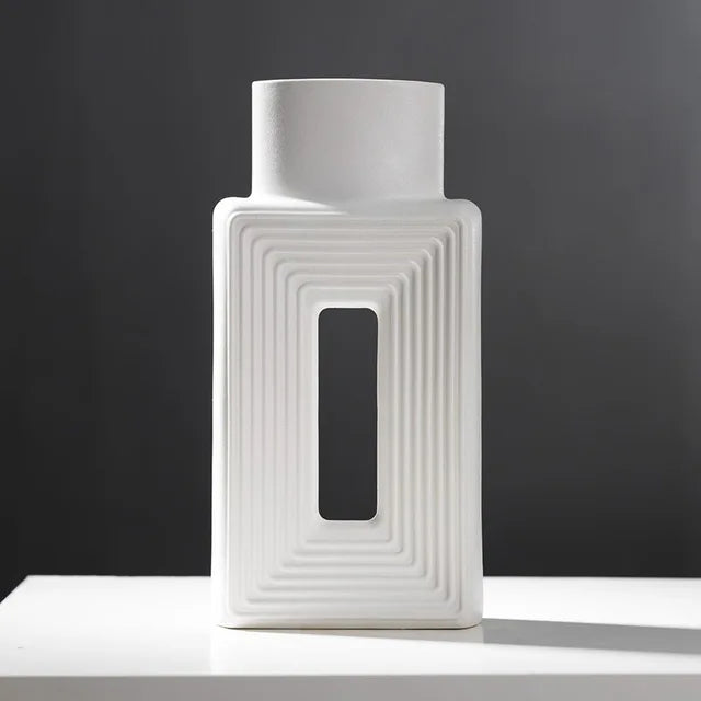 Alba Set – Twee Witte Vazende Perfectie voor Elke Ruimte