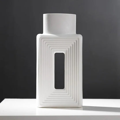 Alba Set – Twee Witte Vazende Perfectie voor Elke Ruimte
