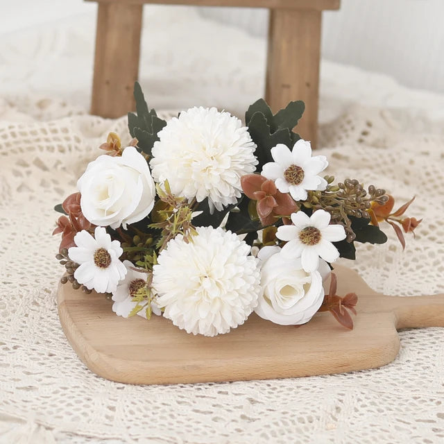 BloomAura - Het Bosje Zijde Bloemen voor een Altijd Frisse en Luxe Sfeer