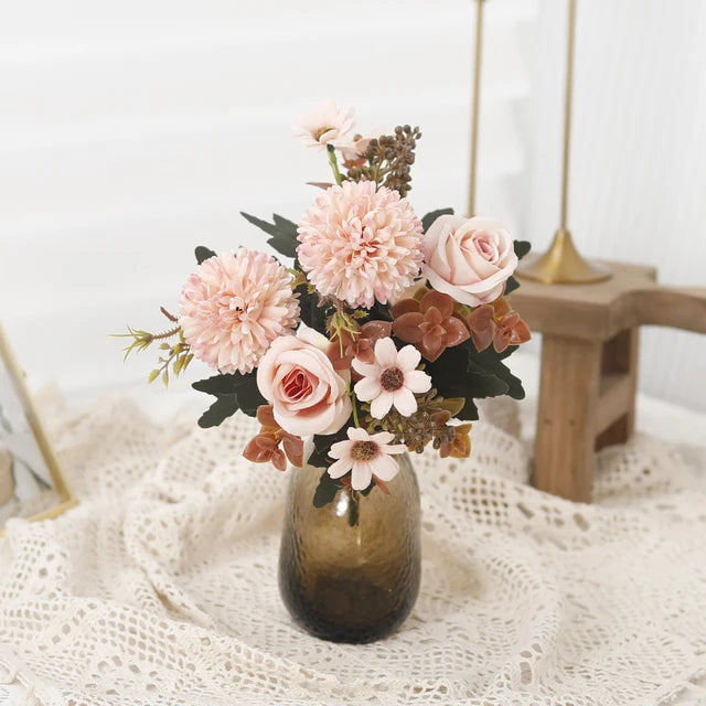 BloomAura - Het Bosje Zijde Bloemen voor een Altijd Frisse en Luxe Sfeer
