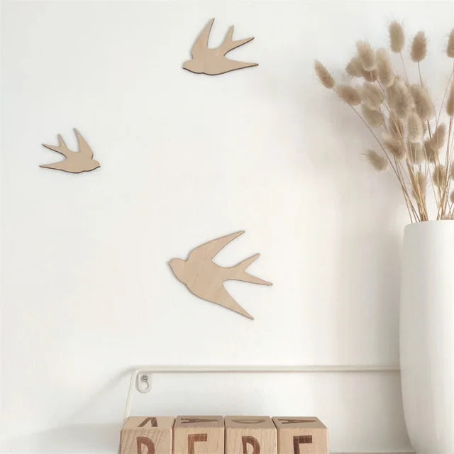 WoodsyWalls - Magische Houten Muurstickers voor een Speelse Kinderkamer