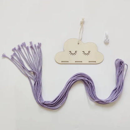 WoodieClips - Houten Haarclipjes Hanger in Wolkenvorm