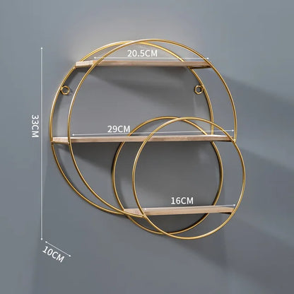 Solara Shelf – Elegante Wandplank in 3 Unieke Vormen voor een Verfijnd Interieur