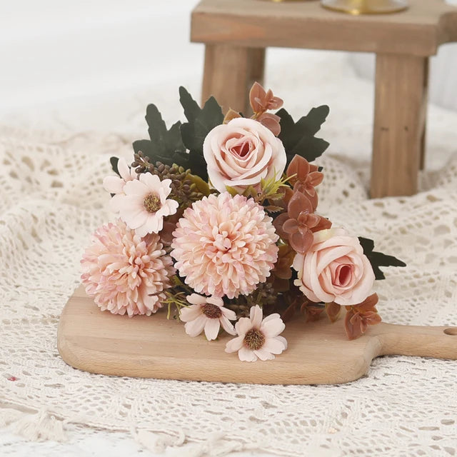 BloomAura - Het Bosje Zijde Bloemen voor een Altijd Frisse en Luxe Sfeer