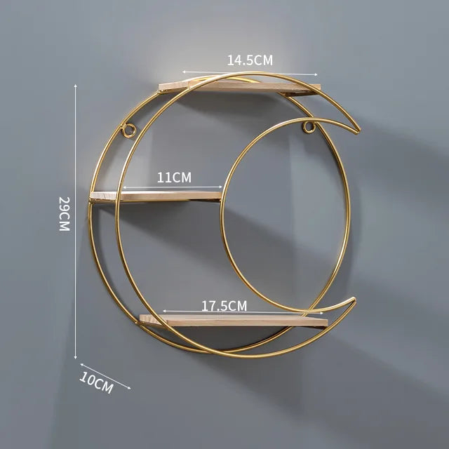 Solara Shelf – Elegante Wandplank in 3 Unieke Vormen voor een Verfijnd Interieur
