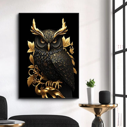 WildPrints – Verhoog de sfeer van je ruimte met krachtige dierenkunst in zwart en goud