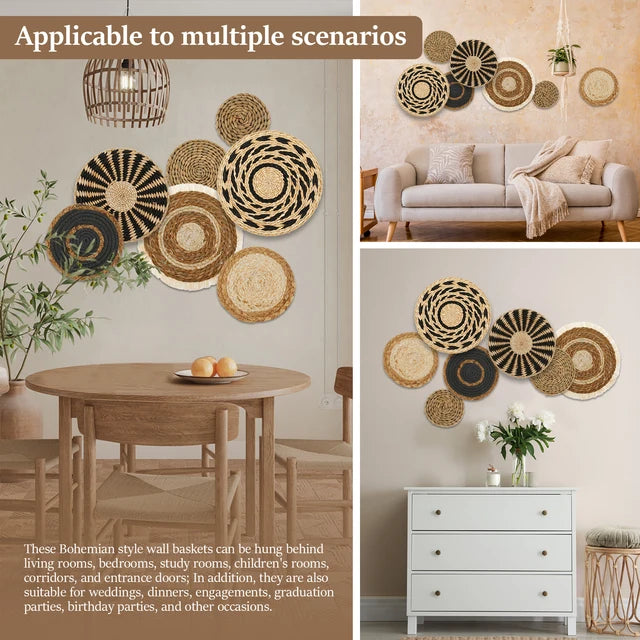 TribeVibes - Breng Bohemian Charme in Je Huis met 7 Unieke Wanddecoraties