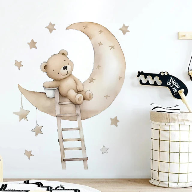 TeddyWall – Breng een schattige sfeer in elke kamer met een knuffelbare beer!