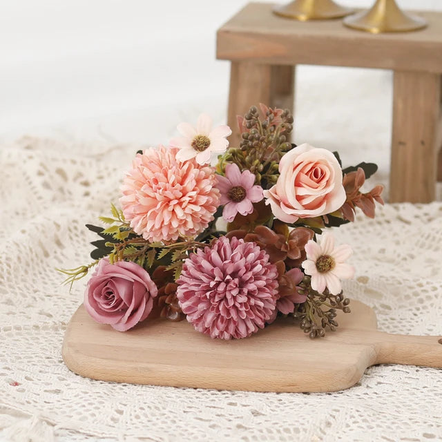 BloomAura - Het Bosje Zijde Bloemen voor een Altijd Frisse en Luxe Sfeer