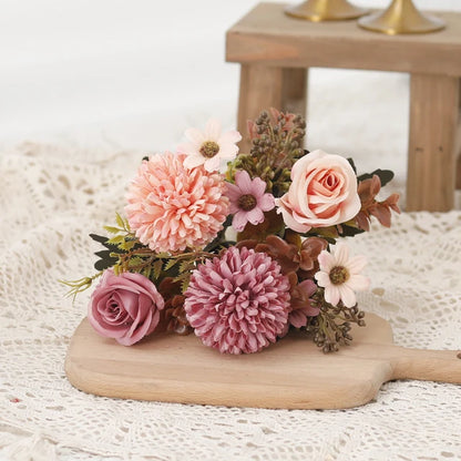 BloomAura - Het Bosje Zijde Bloemen voor een Altijd Frisse en Luxe Sfeer