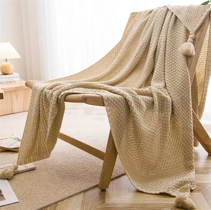 CloudComfort - Het Gebreide Deken voor Ultiem Comfort en Warmte