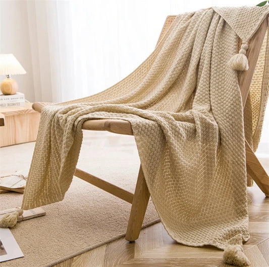 CloudComfort - Het Gebreide Deken voor Ultiem Comfort en Warmte