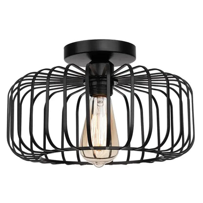 ObsidianLight – Elegante Zwarte Plafondlamp voor een Modern Thuis
