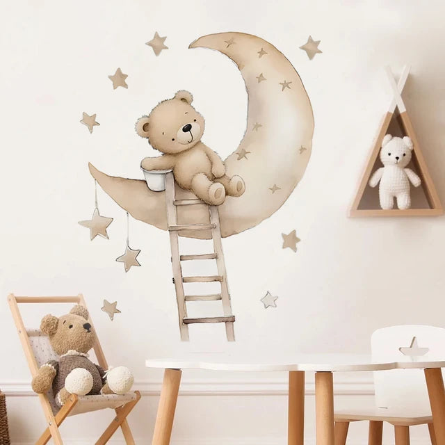 TeddyWall – Breng een schattige sfeer in elke kamer met een knuffelbare beer!