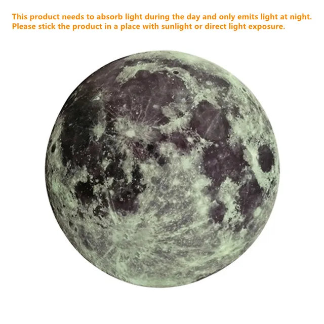 NightLuna- De Glow-in-the-Dark Maanstickers voor Magische Nachten