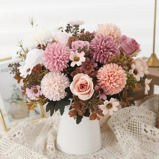 BloomAura - Het Bosje Zijde Bloemen voor een Altijd Frisse en Luxe Sfeer