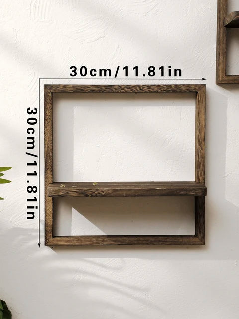 RustiShelf - Transformeer je muur met stijlvolle, natuurlijke houten wandplanken