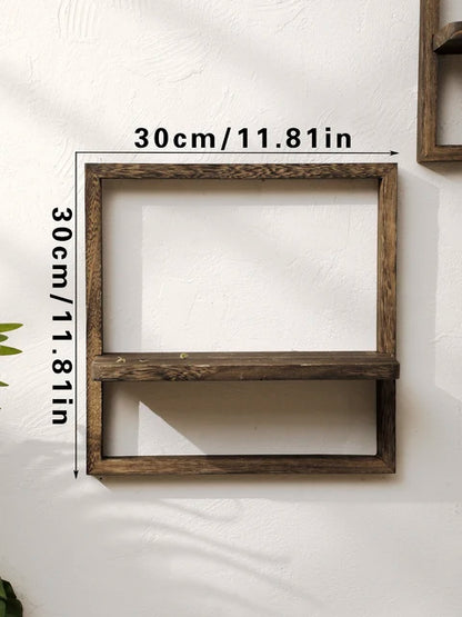 RustiShelf - Transformeer je muur met stijlvolle, natuurlijke houten wandplanken