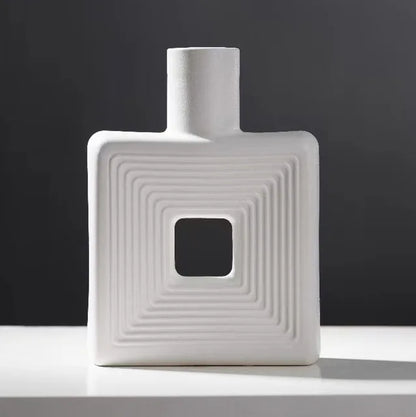 Alba Set – Twee Witte Vazende Perfectie voor Elke Ruimte