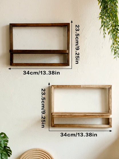 RustiShelf - Transformeer je muur met stijlvolle, natuurlijke houten wandplanken