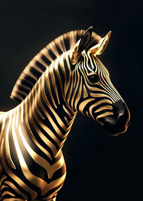 WildPrints – Verhoog de sfeer van je ruimte met krachtige dierenkunst in zwart en goud