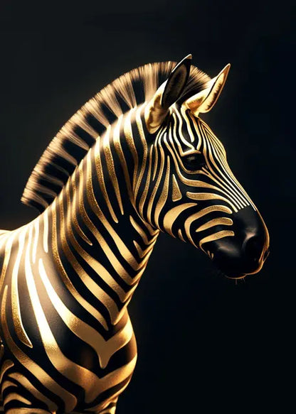WildPrints – Verhoog de sfeer van je ruimte met krachtige dierenkunst in zwart en goud
