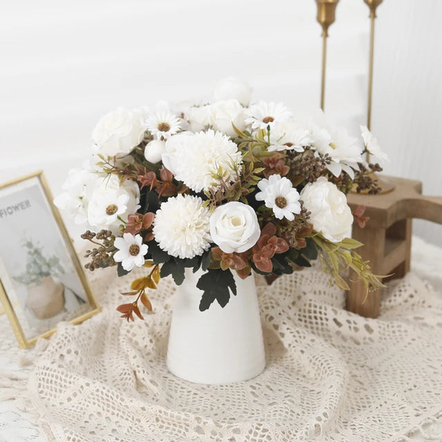 BloomAura - Het Bosje Zijde Bloemen voor een Altijd Frisse en Luxe Sfeer