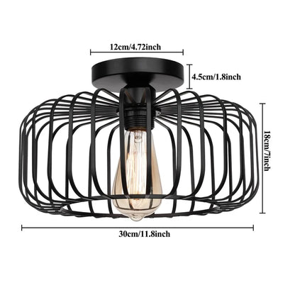 ObsidianLight – Elegante Zwarte Plafondlamp voor een Modern Thuis