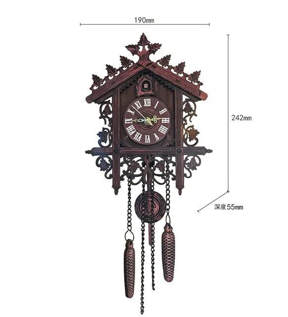CuckooWood - De tijdloze charme van een vintage houten koekoek klok