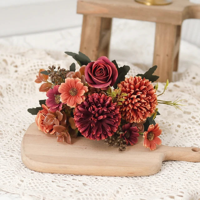 BloomAura - Het Bosje Zijde Bloemen voor een Altijd Frisse en Luxe Sfeer