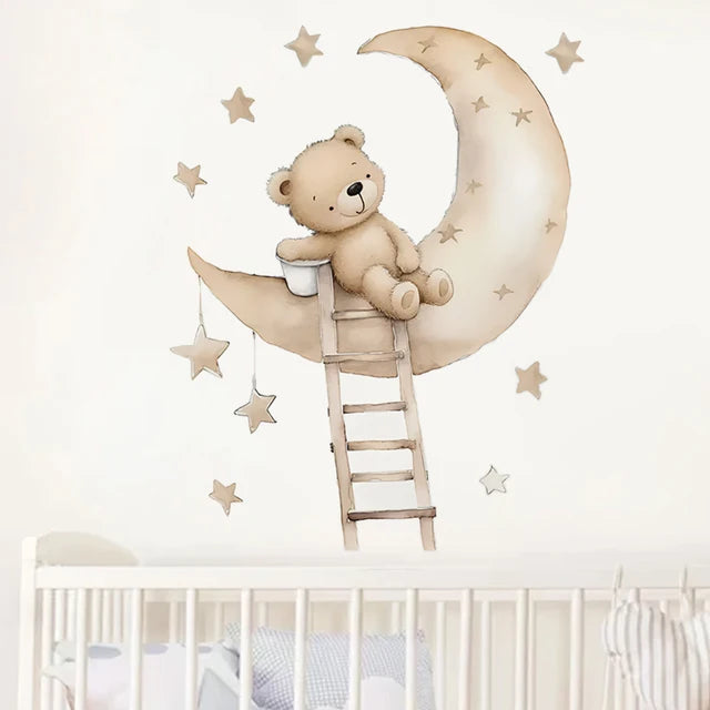 TeddyWall – Breng een schattige sfeer in elke kamer met een knuffelbare beer!