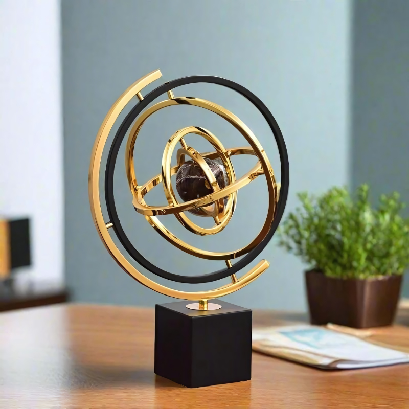 Planet Orbit Globe Figurine 