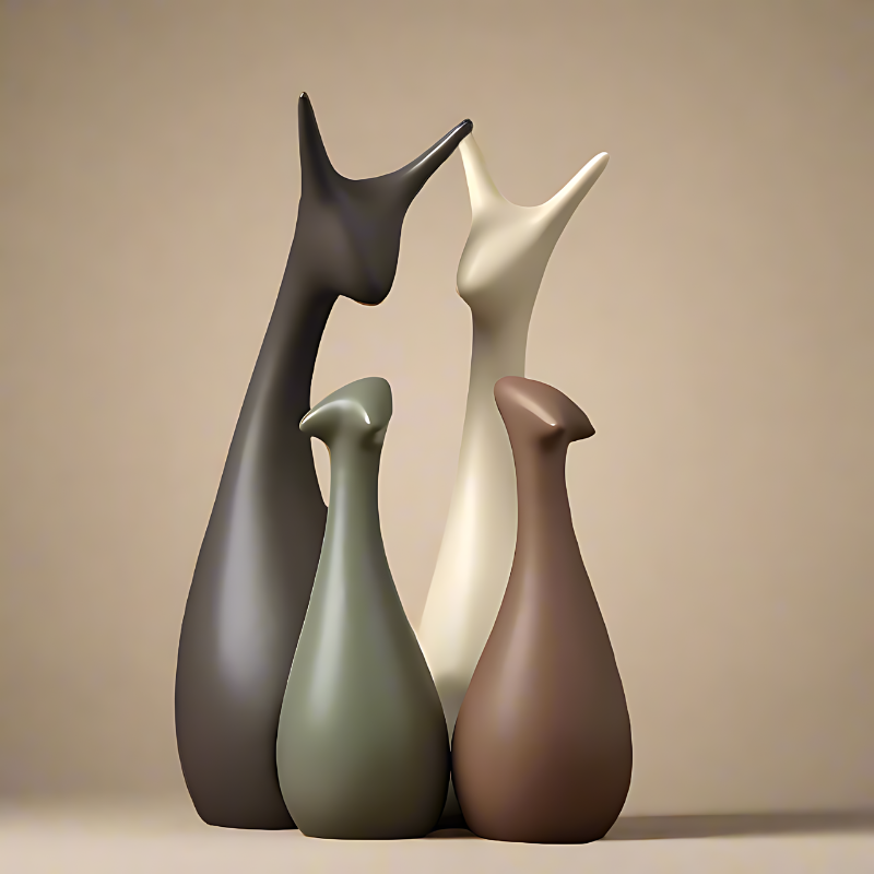 Majestic Deer – Tijdloze Eleganties in een Natuurlijke Sculptuur