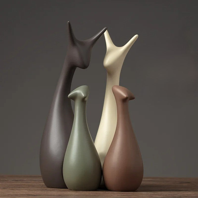 Majestic Deer – Tijdloze Eleganties in een Natuurlijke Sculptuur