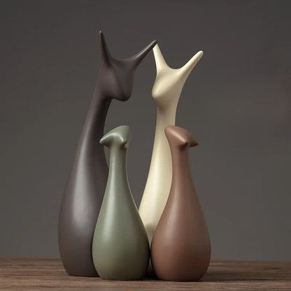 Majestic Deer – Tijdloze Eleganties in een Natuurlijke Sculptuur