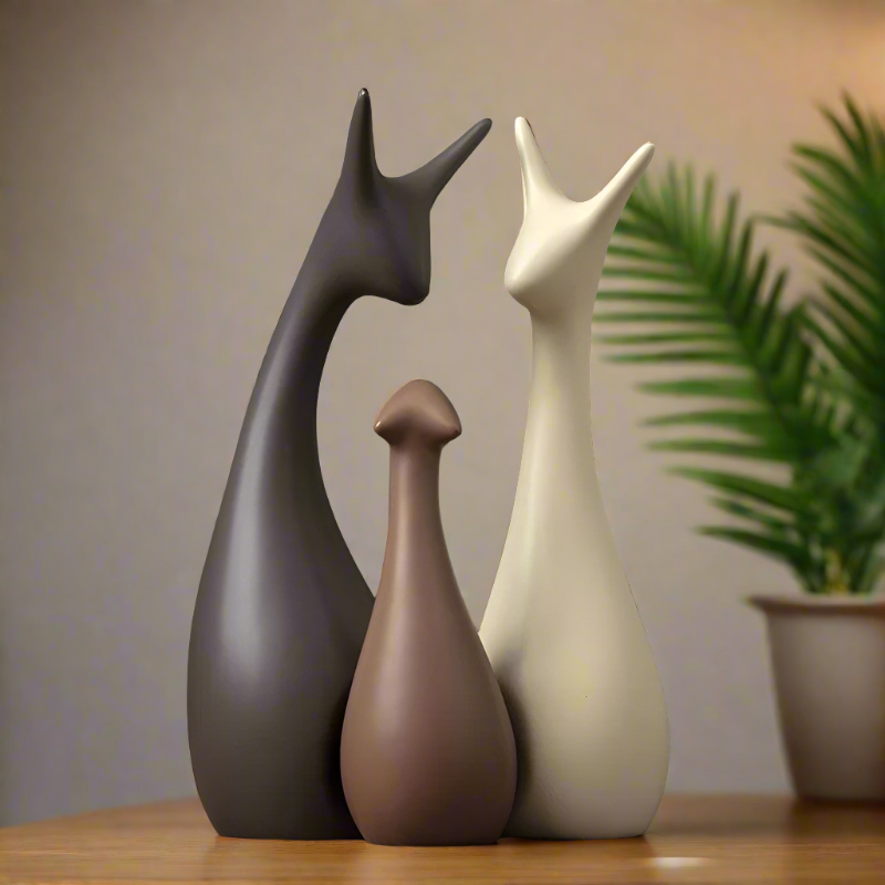 Majestic Deer – Tijdloze Eleganties in een Natuurlijke Sculptuur