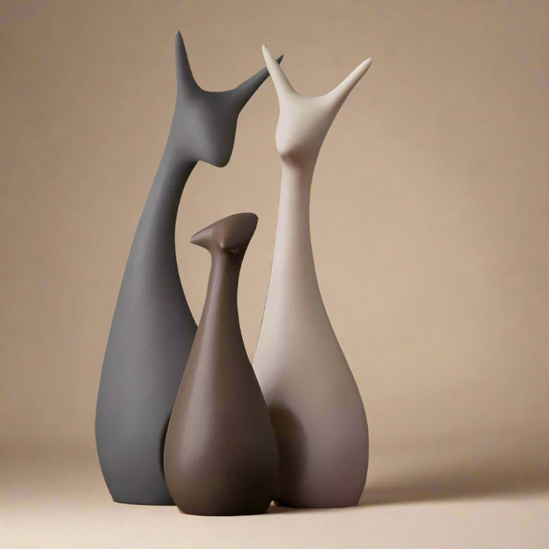 Majestic Deer – Tijdloze Eleganties in een Natuurlijke Sculptuur