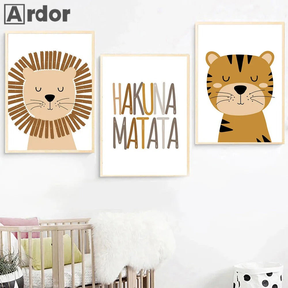 JungleVibe - Breng avontuur en kleur naar de kinderkamer met vrolijke wandposters