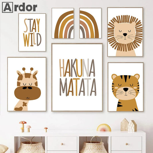 JungleVibe - Breng avontuur en kleur naar de kinderkamer met vrolijke wandposters