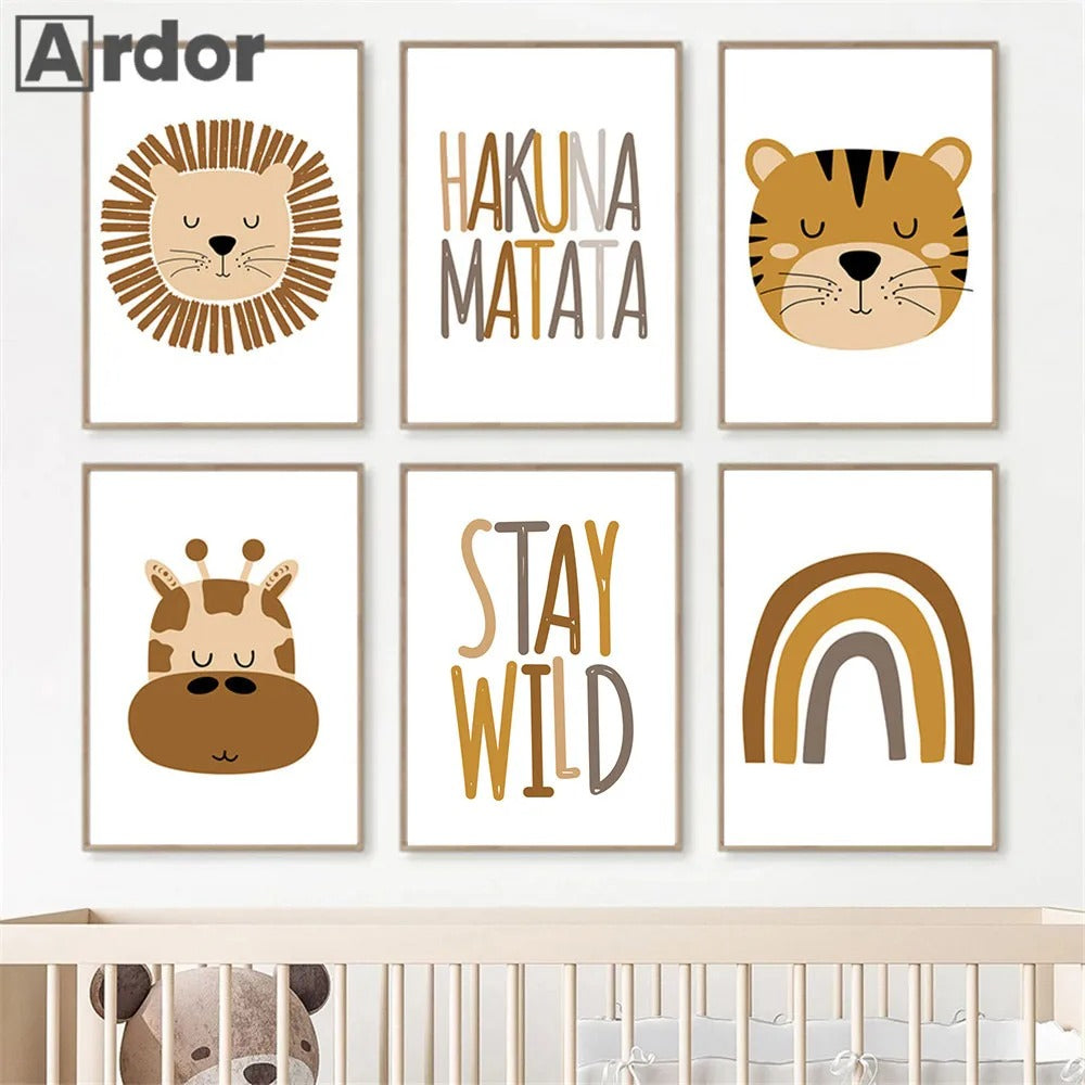 JungleVibe - Breng avontuur en kleur naar de kinderkamer met vrolijke wandposters